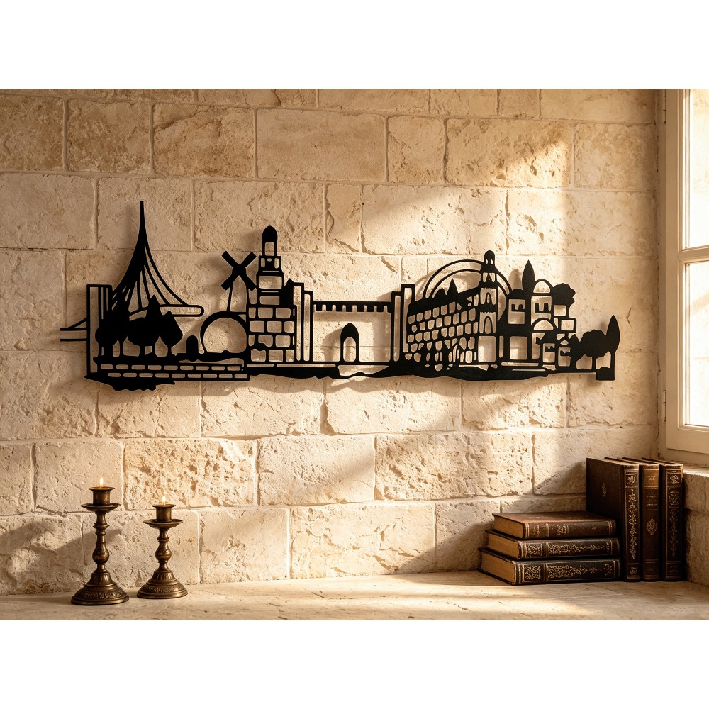 Art & Craft Valley - CIFBUY Metal Wall Art Jerusalem Skyline