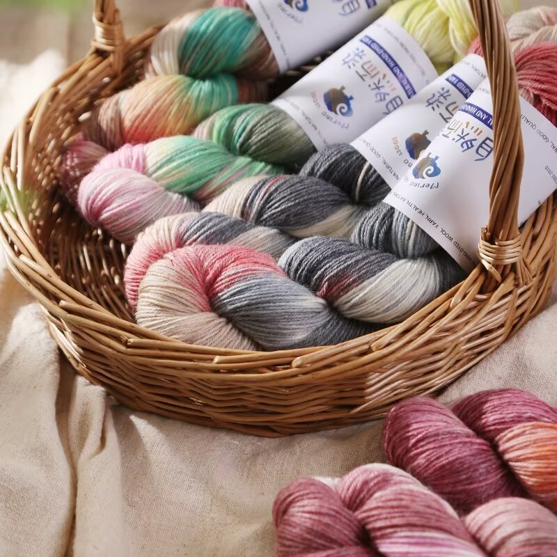 Art Craft 2 Year Olds - 100g Soft Handmade Dyed Yarn Roll