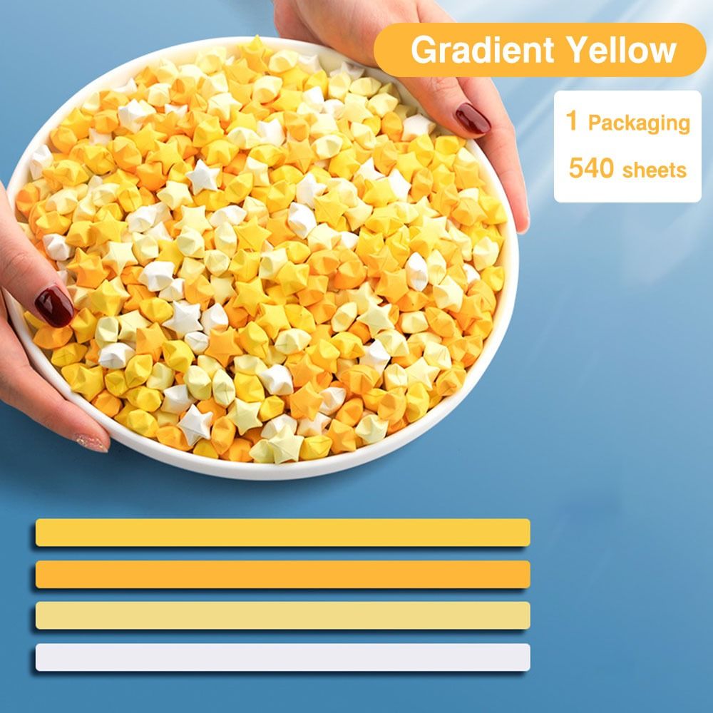 Art Craft Show - 540PCS Gradient Color Star Origami Paper