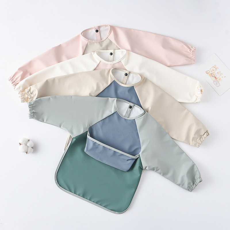Kids Baby Long Sleeved PU Bibs - Art Craft 2 Year Olds review and price