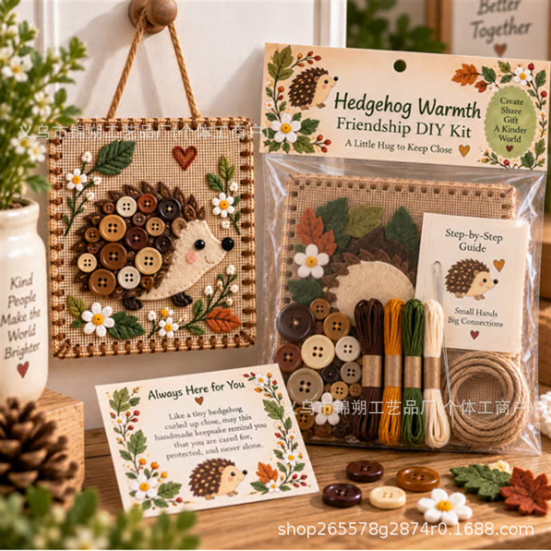 Cute Portable DIY Button Frien - Craft Art Set review and price