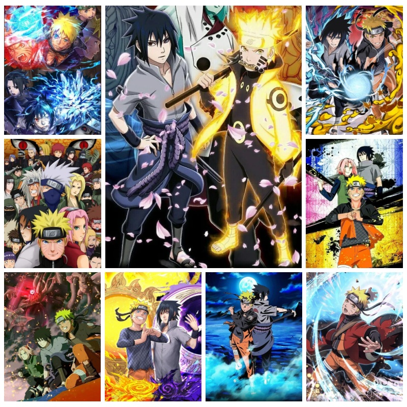 Naruto Sasuke Anime 5D Full Ro - Art Craft Japan review and price