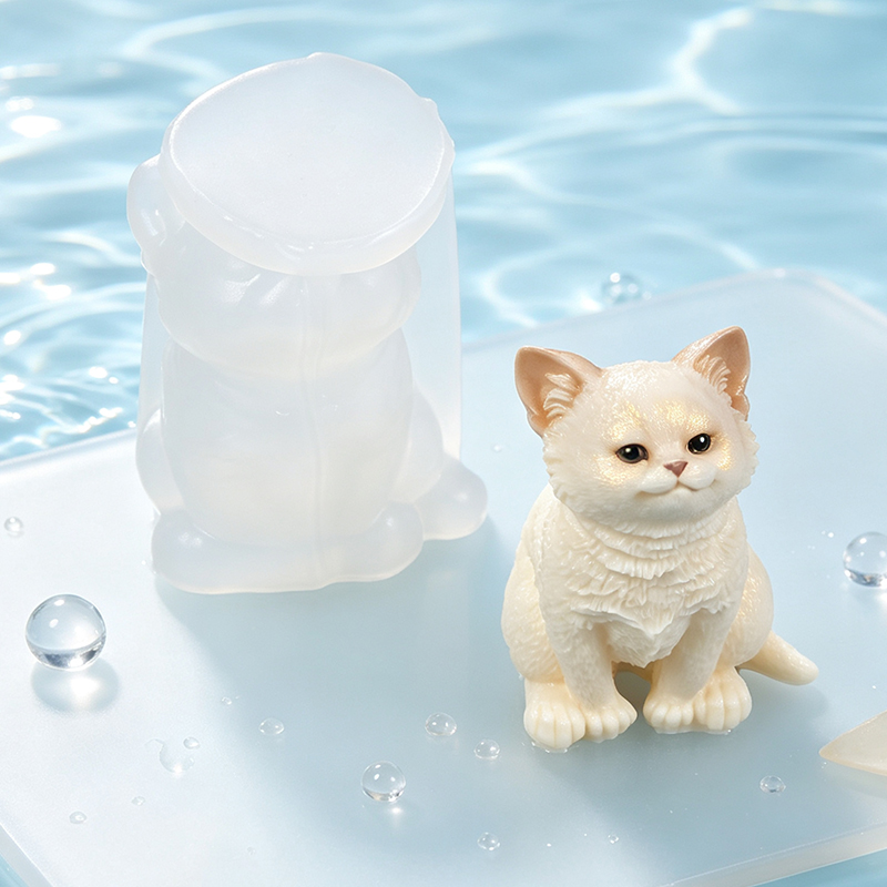 3D Cat Silicone Mold DIY Candl - Art Craft Show review and price