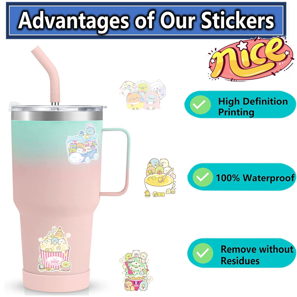 Kawaii Cartoon Sticker Pack Wa - Art Craft Notebook review and price