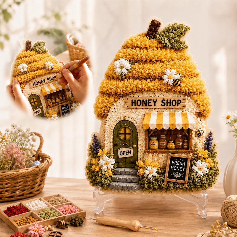 3D Mushroom House Poke Art DIY - Art Craft Store review and price