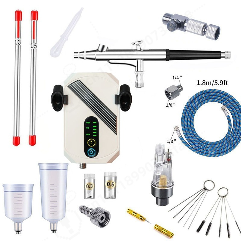 Mini Airbrush Compressor Kit,  - Craft Art Set review and price