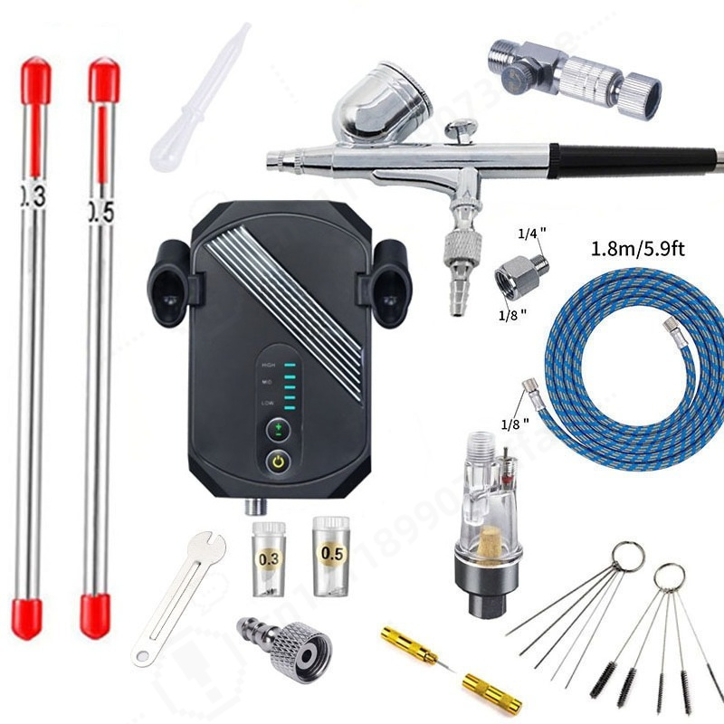 Mini Airbrush Compressor Kit,  - Craft Art Set review and price