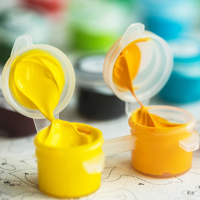 Paint By Numbers Acrylic paint - Art Craft And Cloth review and price