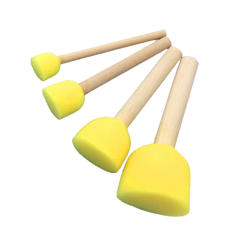 24Pcs Assorted Round Sponge Br - Art Craft Class review and price