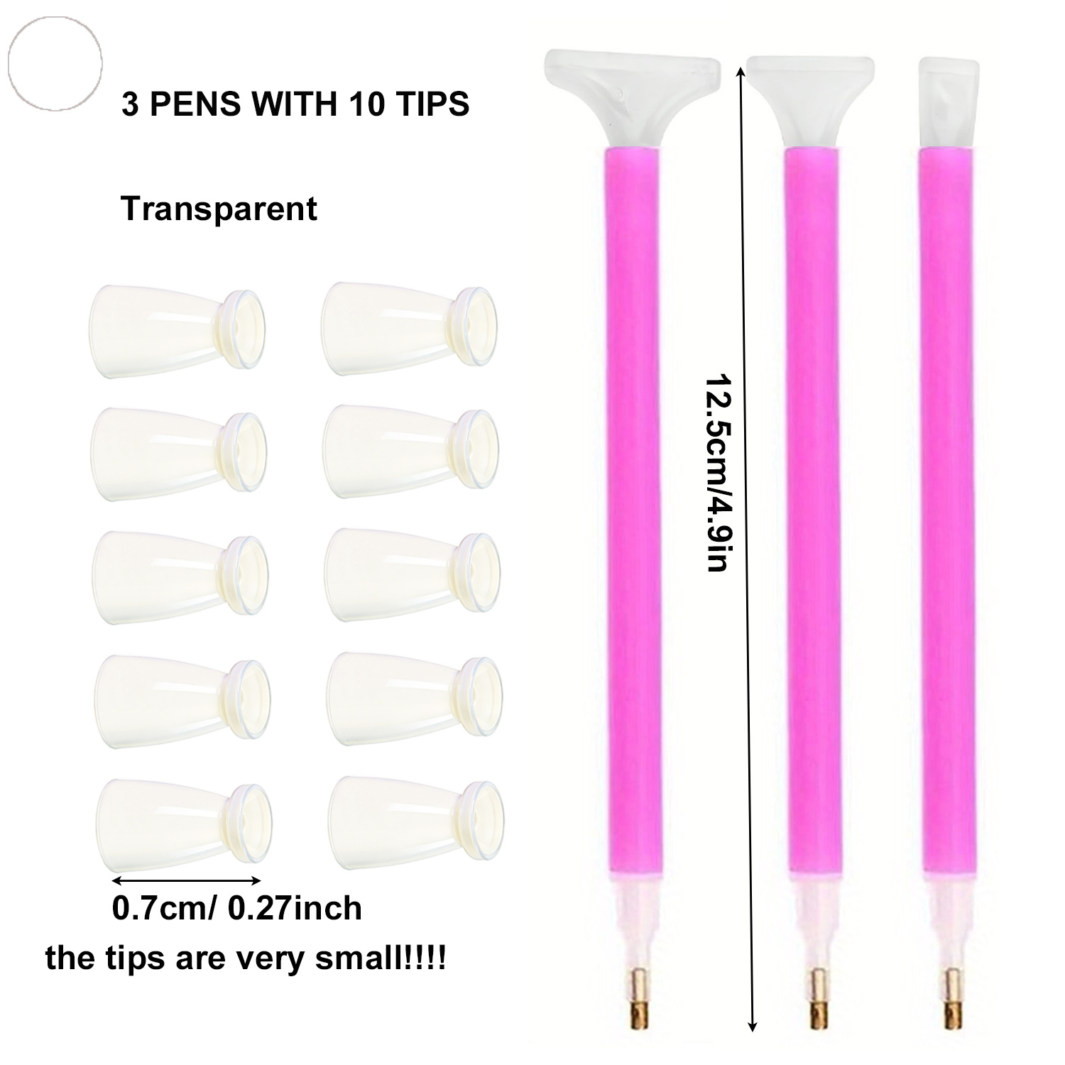 10 Silicone Tips & 3 Pens Diam - Craft Art Set review and price