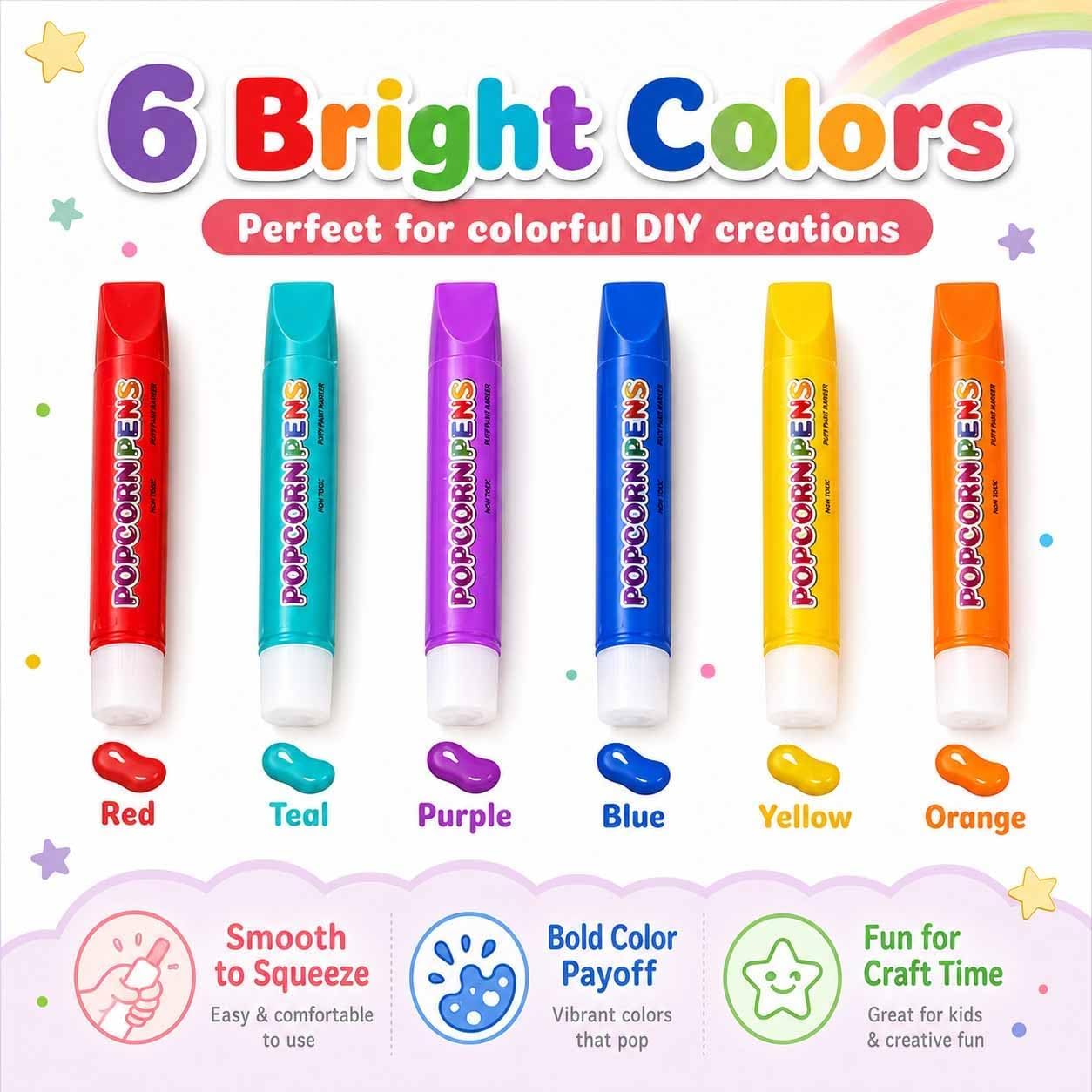 Magic Puffy Popcorn Pens 3D Pu - Art Craft Notebook review and price