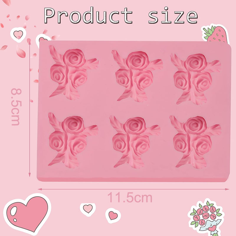 3D Rose Flower Silicone Fondan - Art Craft Show review and price