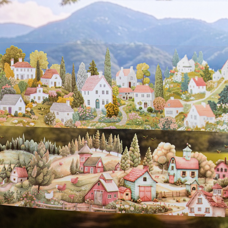 6-roll set 6cm×200cm Village T - Art Craft Notebook review and price