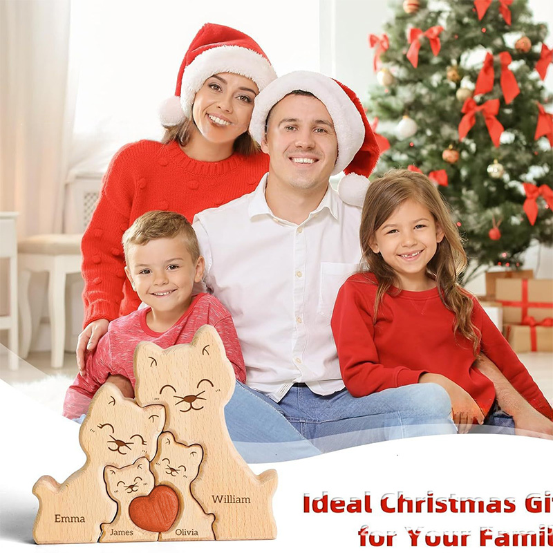 Wooden Cat Art Puzzle Warm Fam - Art Craft 2 Year Olds review and price