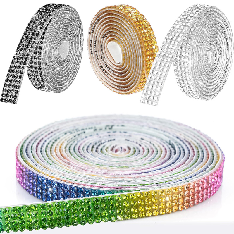 4 Row Rhinestone Ribbon Roll D - Art Craft 2 Year Olds review and price
